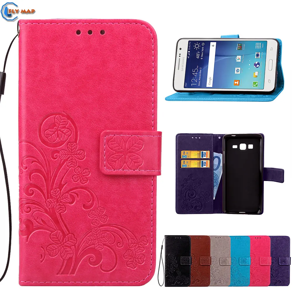Case For Samsung Galaxy G530 G530FQ G530BT G530H/DV Wallet Flip Phone Coque Leaf Leather Cover SM-G530 SM-G530H SM-G530BT Capa