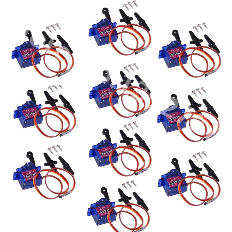 10 шт. SG92R микро 9g сервопривод нейлон углеродное волокно шестерни заменить SG90 Для RC модели RC аэромоделлинг Вертолет Самолет RC запчасти