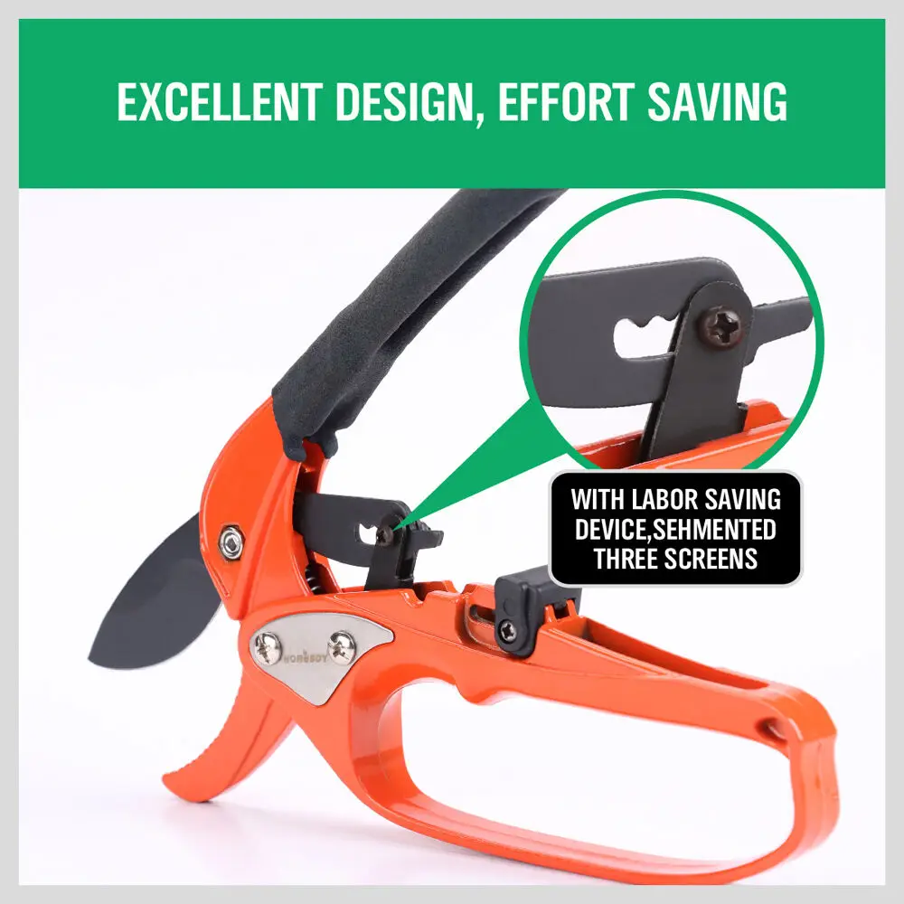 HORUSDY Garden Pruning Shear Fruit Tree Garden Scissors Grafting Tool Plant Scissor Branch Pruner Trimmer Home Tools Anti-slip