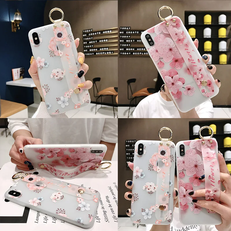 Ремешок на запястье Чехол для samsung Galaxy A10 A20 A30 A40 A50 A60 A70 S9 S8 S10 плюс S10E Note 8 9 M10 M20 птица