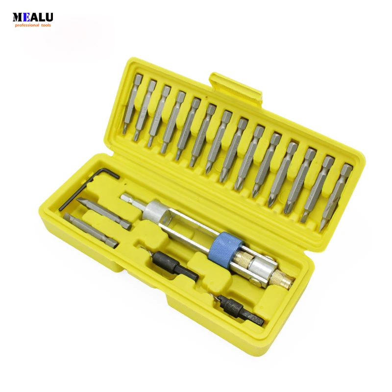 

20 piece set high speed steel countersunk drill Multifunctional wind batch bit screwdriver convert quick changer bit tool