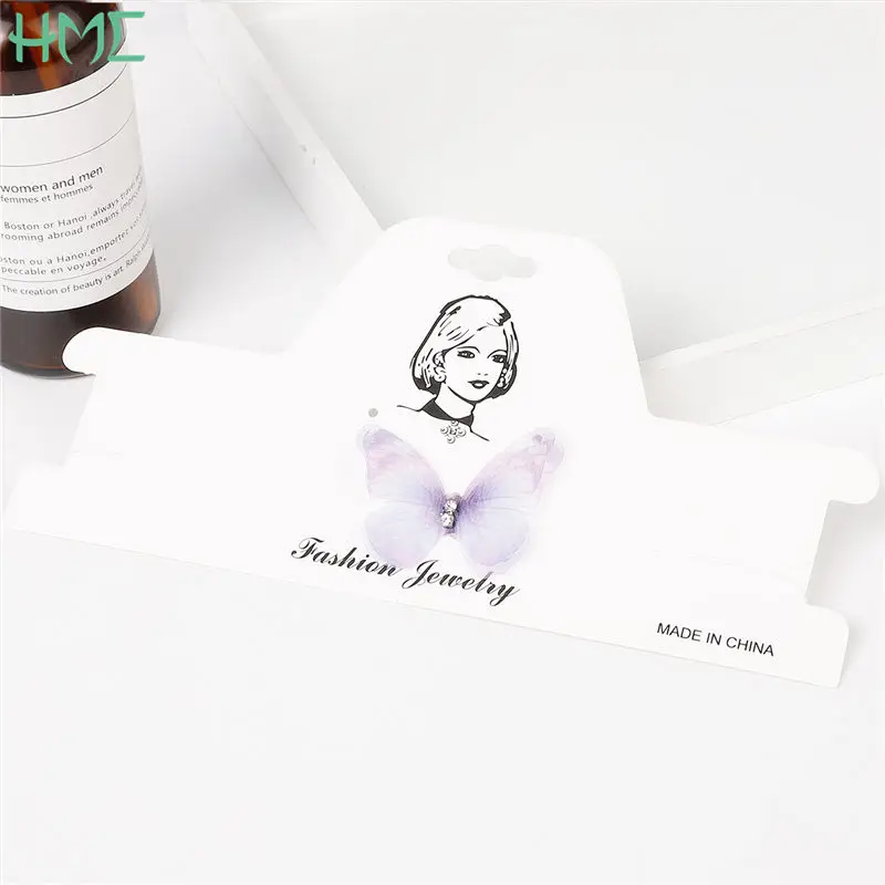 Невидимая прозрачная леска простая подвеска Кристалл различные 3D колье с бабочками Подвеска Ожерелье бижутерия для женщин девочек - Окраска металла: Light Purple