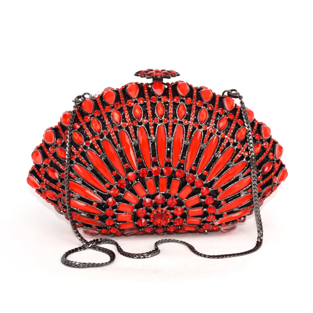 Multicolor Evening Bags for Women Rhinestone Crystal Clutch Evening