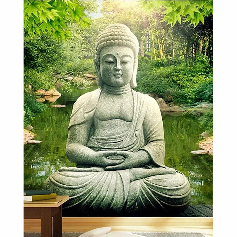 

Diamond Embroidery Handmade New 5D Diy Diamond Painting Buddha Zen Cross Stitch Diamond Mosaic Needlework Home Decor