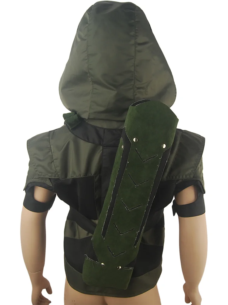 Kids boys Arrow Season 6 Oliver Queen halloween costume cosplay outfit gift toys