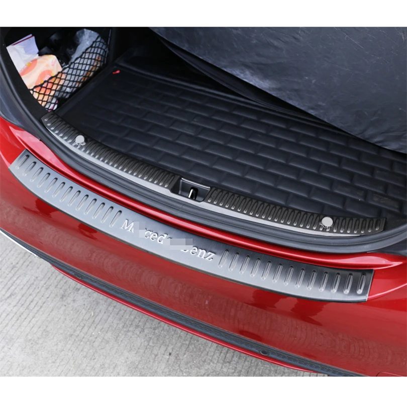 

Stainless Car Rear Bumper Inner/Outer Sill Plate Protector Cover Trim For Mercedes Benz C Class W205 C180l C200l C260l 2015-2018