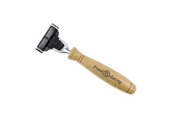 

Frank Shaving-3 Layers Blade Shaving Razor, Beechwood Handle+FREE SHIPPING #MA-01BE