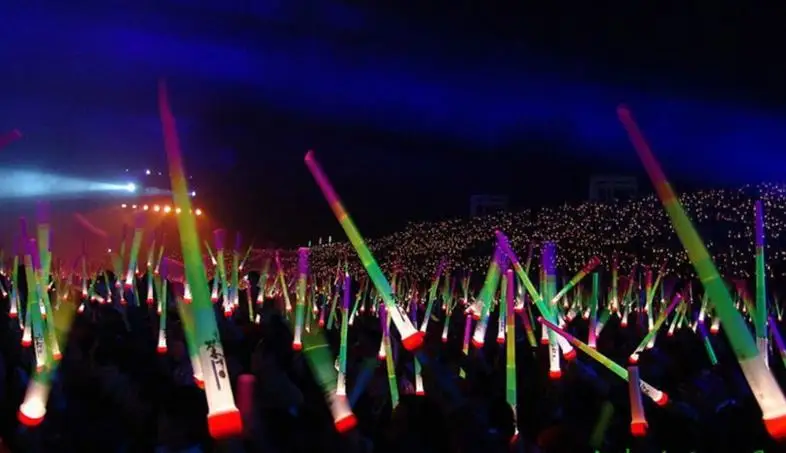 

Glow Stick LED Colorful rods led flashing Sword light cheering party Disco glow wand Soccer Music concert Cheer props prize gift