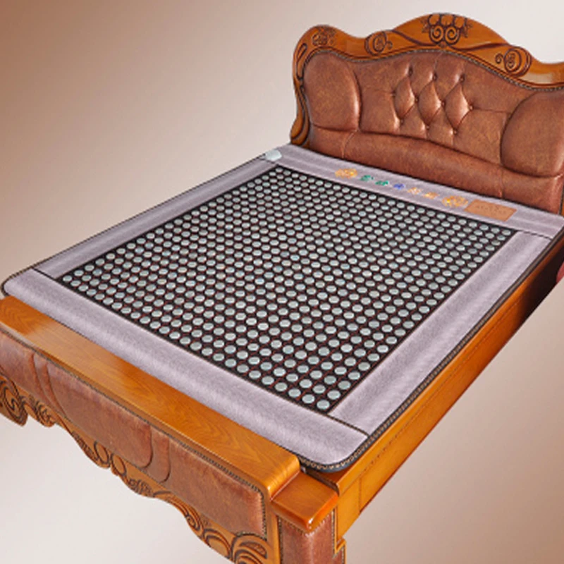 Thermal Jade Heating Mattress Electric Anionic suede fabric Massage Bed