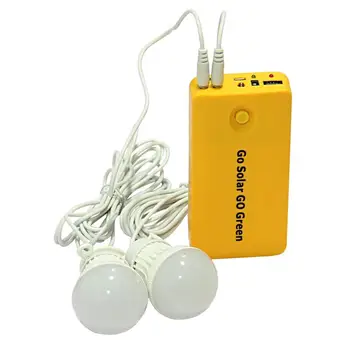 

1 Set Solar Power Panel Generator LED Light Bulbs 5V USB Charger Home System Outdoor Garden Solar Lamps Camping Light