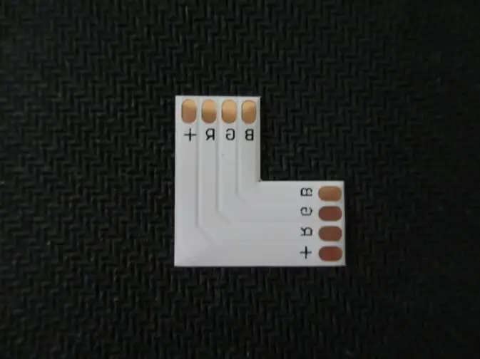 

10pcs/lot 4 pin LED Connector L Shape For 10mm 3528 5050 LED Strip RGB Single Color