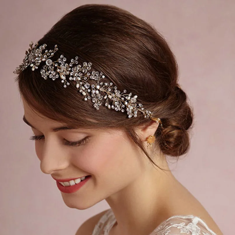

Women Hair Jewelry Bridal Hair Accessories Women New Tiara Fashion Hair Ornaments Wedding Party Tiaras Crowns Headbands SP0139