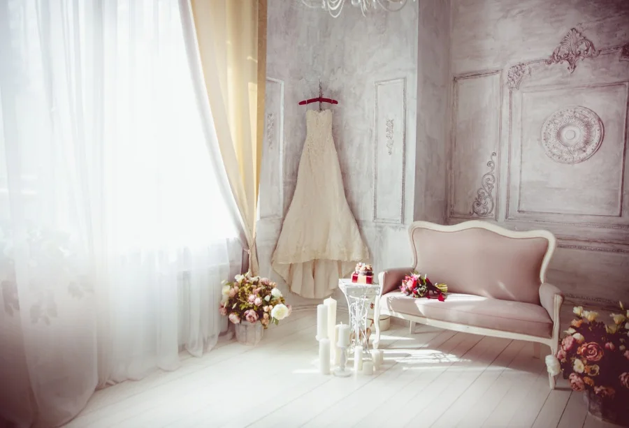 Laeacco Boudoir Curtain Dress Sofa Flowers Candle Photography Background Customized Photographic Backdrops For Photo Studio | Электроника