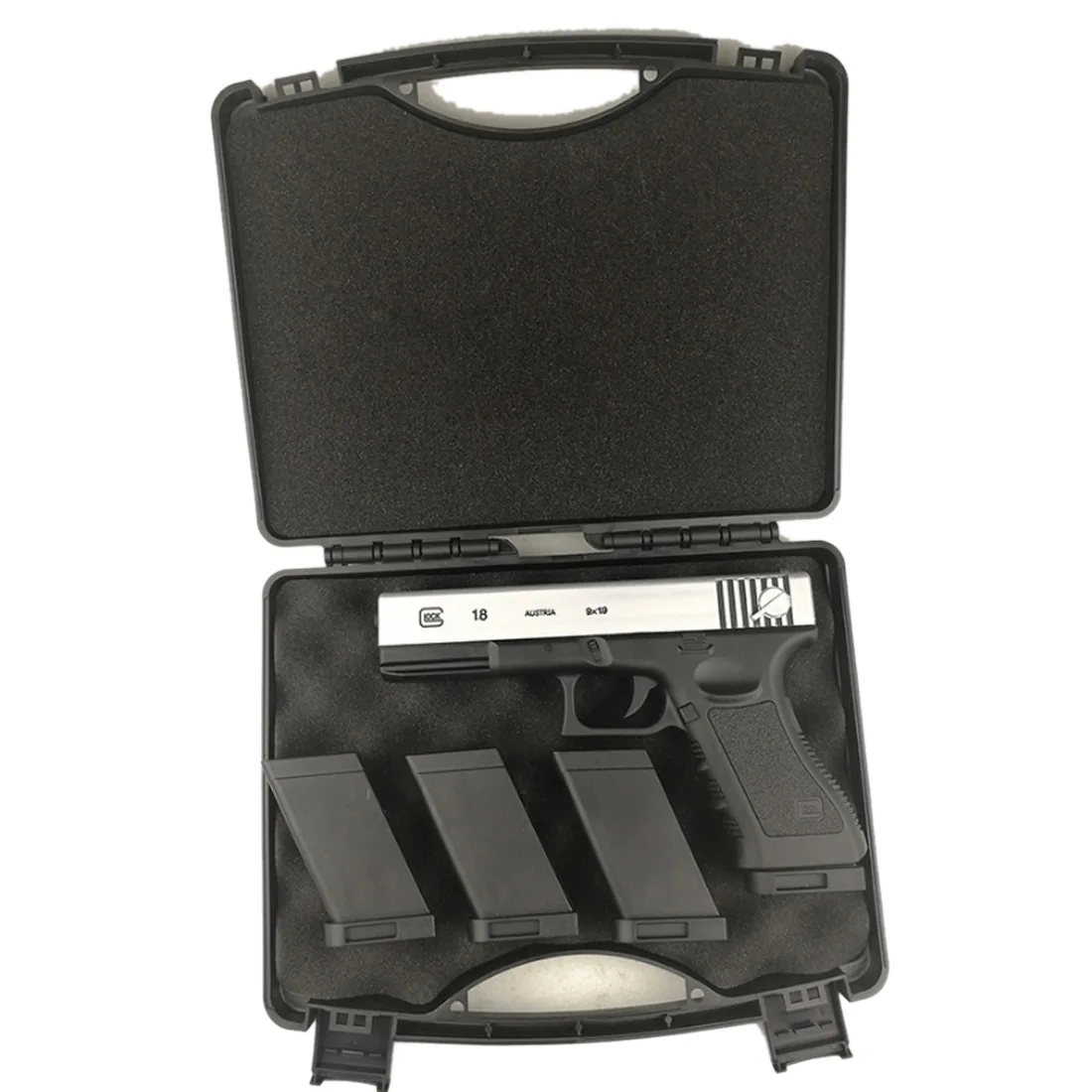 Tactical Water Bullet Toy Plastic Suitcase Storage Box for Glock G18/G17/M92/1911 and Other Small Blaster Tactical Water Bullet Toy Plastic Suitcase Storage Box for Glock G18/G17/M92/1911 and Other Small Blaster