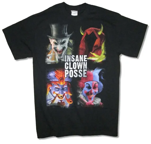 insane clown posse blocks portraits juggalo black t shirt new