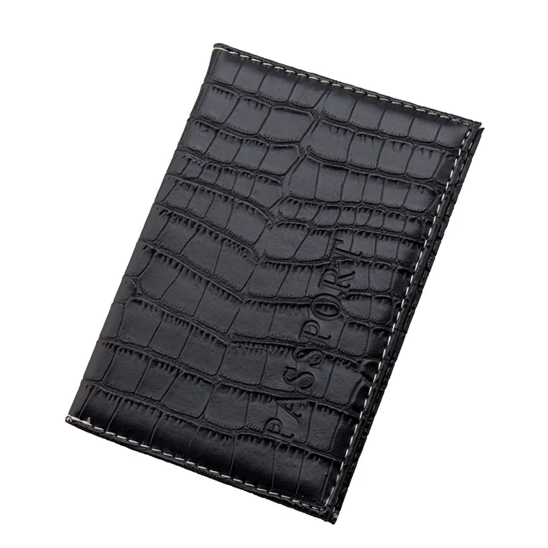Etaofun pu кожаный чехол для паспорта с крокодиловым узором для женщин, роскошный брендовый чехол для паспорта, Мода горячая распродажа Чехол для карт - Цвет: black