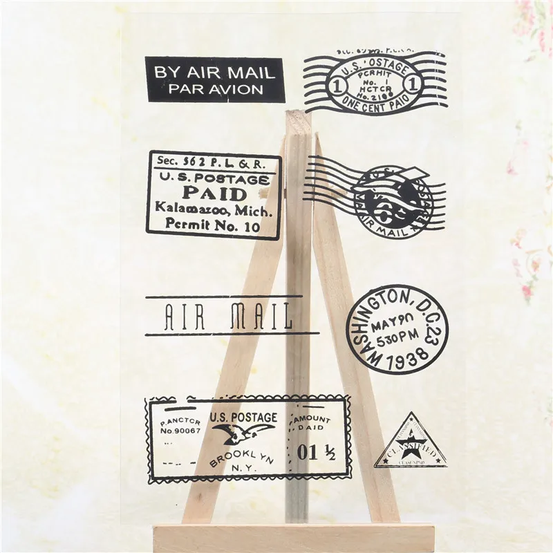 

Retor Postmark Silicone Clear Stamps For Scrapbooking Diy Photo Album Card Making