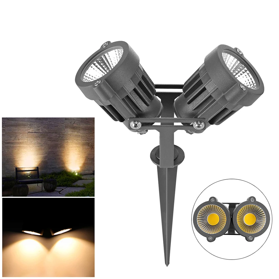 Levou as Luzes do Jardim ao ar Água para Jardim do Pátio Led com Pico Ip65 à Prova Livre Duplo Gramado Luz Spotlight Lâmpada d’ Caminho ac 12v 10w Cob