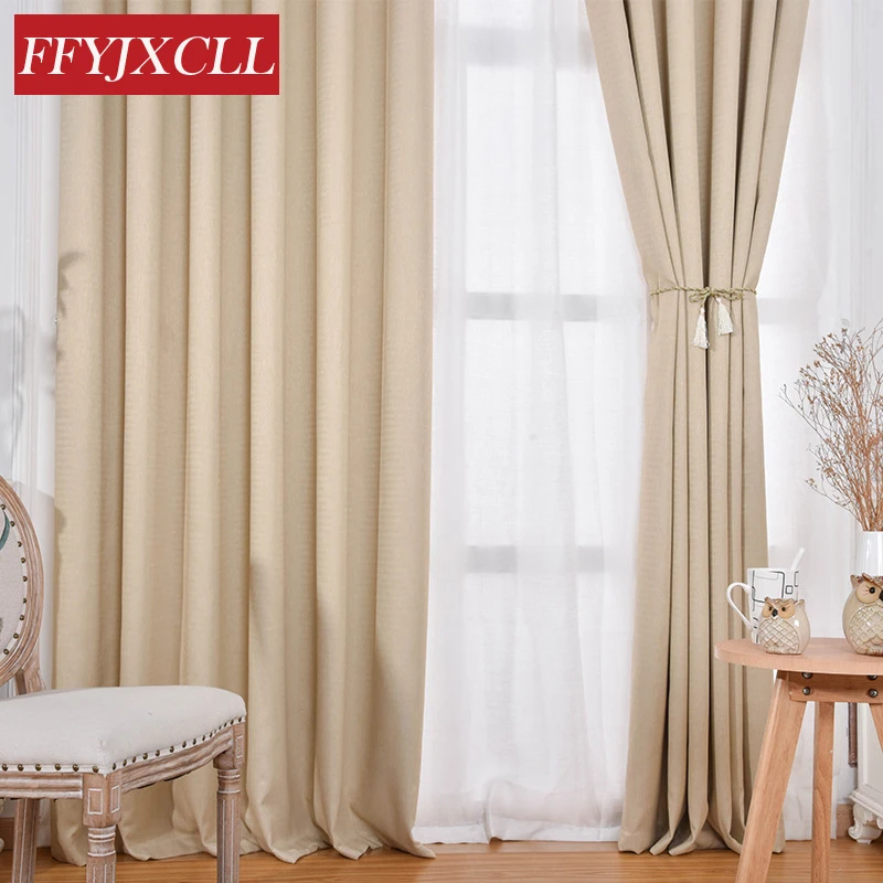 Moderno Color sólido 90% Cortinas de algodón espesar ropa de Cortinas de tela para sala de estar dormitorio cocina Cortinas Moderno Color sólido 90% Cortinas de algodón espesar ropa de Cortinas de tela para sala de estar dormitorio cocina Cortinas