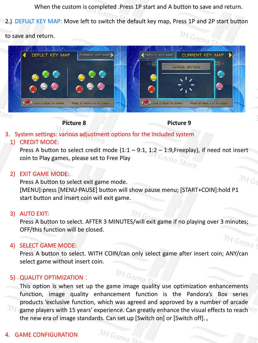 2021 Pandora Box 9 1500 In 1 Arcade Game Jamma Board Video Output HD