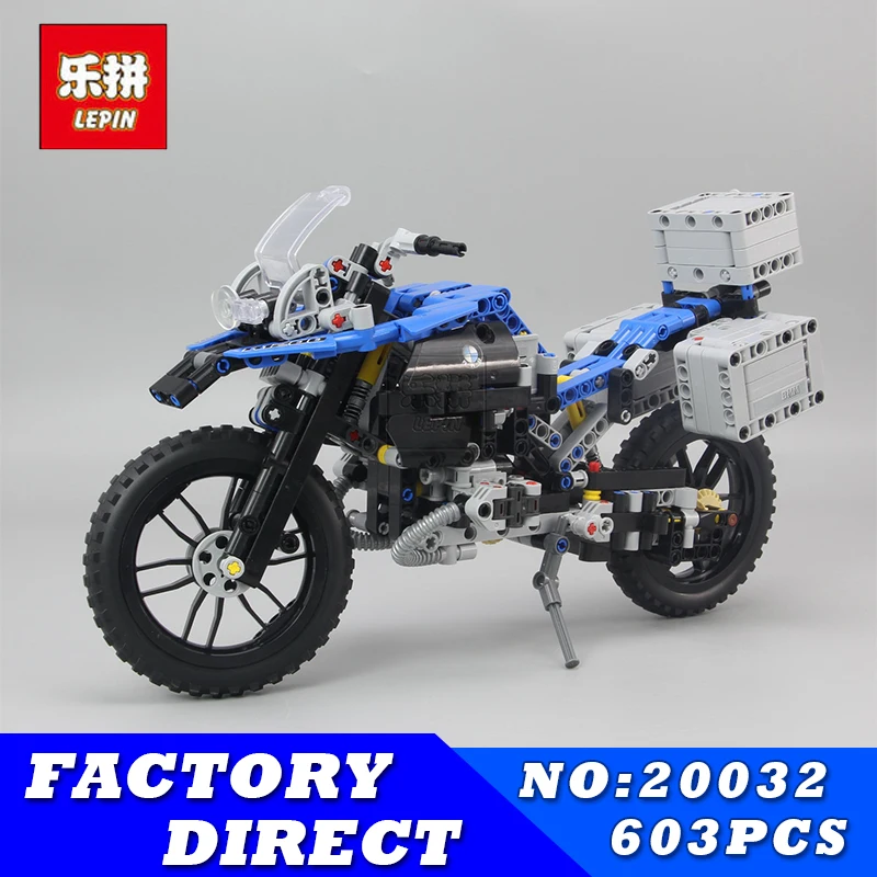 

LEPIN 20032 603Pcs Technic Series The BAMW Off-Road Motorcycles R1200 GS Model Building Blocks Bricks for Childern Toys 42063