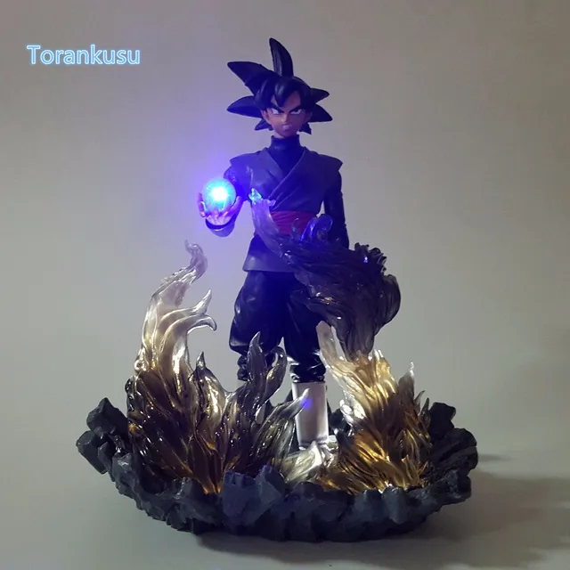 Dragon Ball Z Action Figure Goku Black Zamasu Zamas Led Light DIY Display Toy