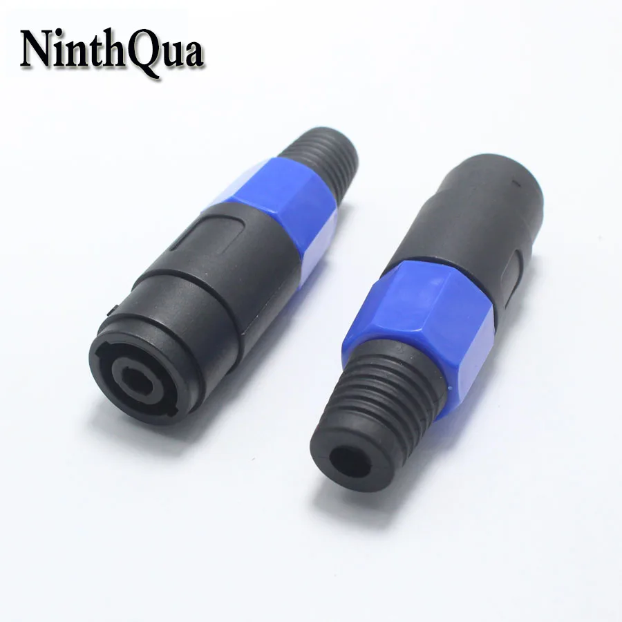 

1PCs Speakon NL4FC 4Pin Locking Amp Speaker Connector Adapter Long Tail Professional XLR 4 pole Audio Cable Female Socket