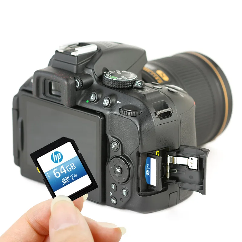 Original HP SD Card 64GB SDXC U1 Class 10 4K Memory Card 90MBS SD Kaart Carte de Memoire Flash Stick Camera Carte Micro sd 64G (5)