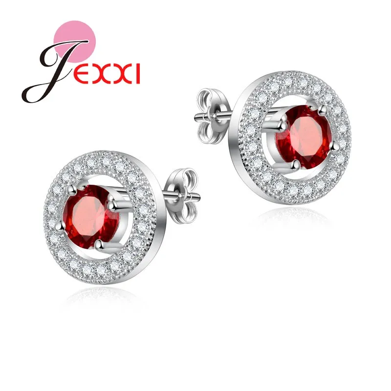 Женские серьги гвоздики из серебра 925 пробы с кристаллами карата|stud earrings|earrings