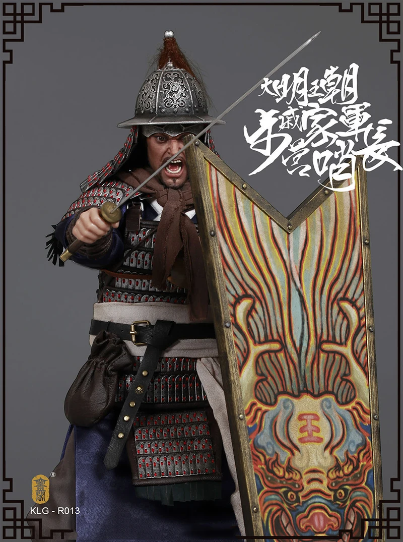 Flash Deal For Collection Full Set KLG-R013 1/6th Ming Dynasty Series Qi Troop-Walk Camp Guard Leader Action Figure for Collection Gift 4