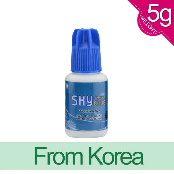 

5ml Bottles Sky Eyelash Extension Glue Good Quality Soft 5ml Fast Dry No Odor No Simulation Lash Glue
