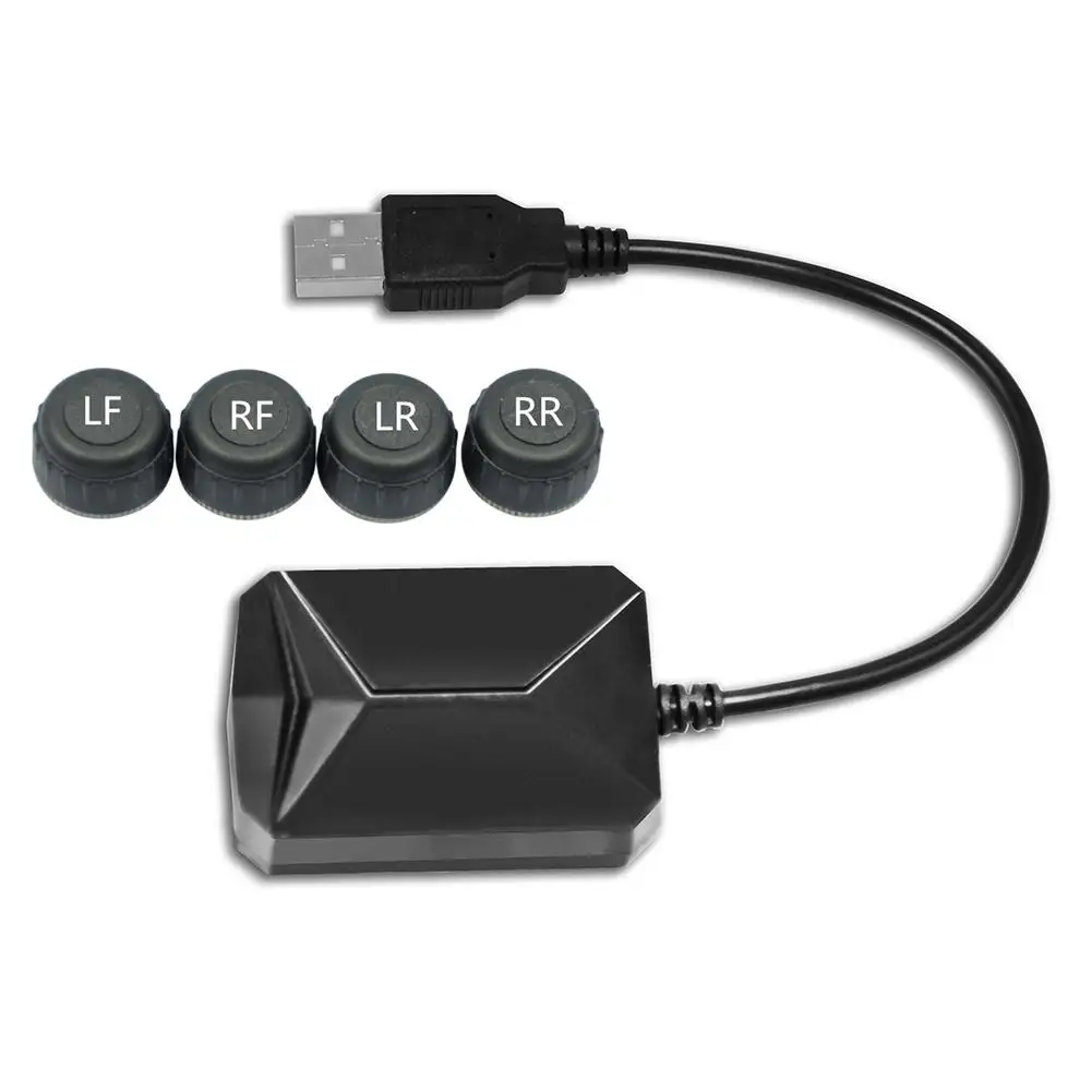 Автомобильный TPMS USB подключение Android DVD/MP5 навигация большой размер экран Мониторы система контроля давления в шинах для универсального автомобиля - Тип: External sensor