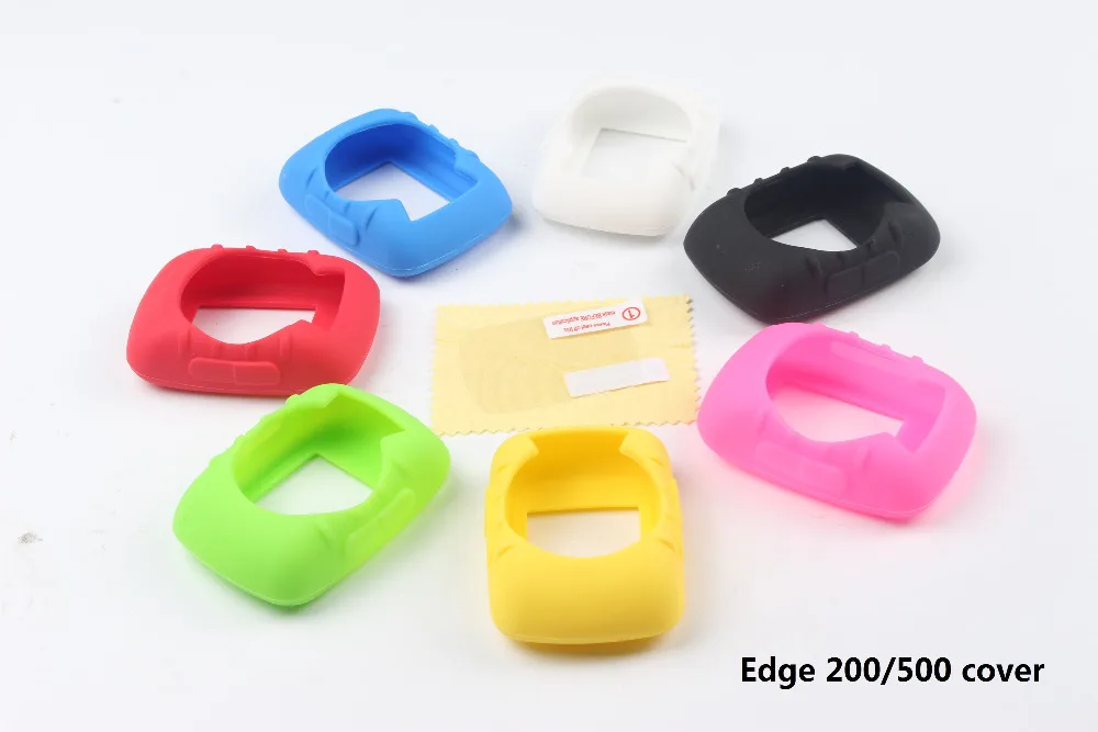 

Outdoor Cycling Edge 200 500 computer Silicone Rubber Protect Case/cover + LCD Screen Film Protector For Garmin Edge 200/500