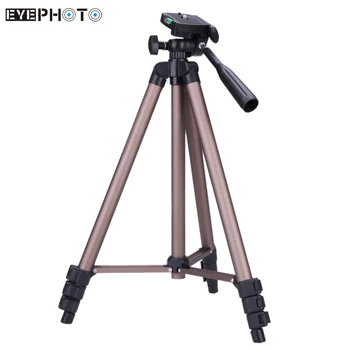 WT3130 Aluminum alloy Camera Tripod Stand with Rocker Arm for Canon Nikon Sony DSLR Camera Camcorder Load up to 2.5kg