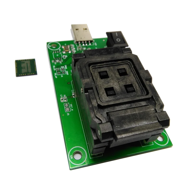 

eMCP162 eMCP186 Socket with clamshell programming adapter USB HDD flash memory mobile tablet data recovery socket BGA162 BGA186