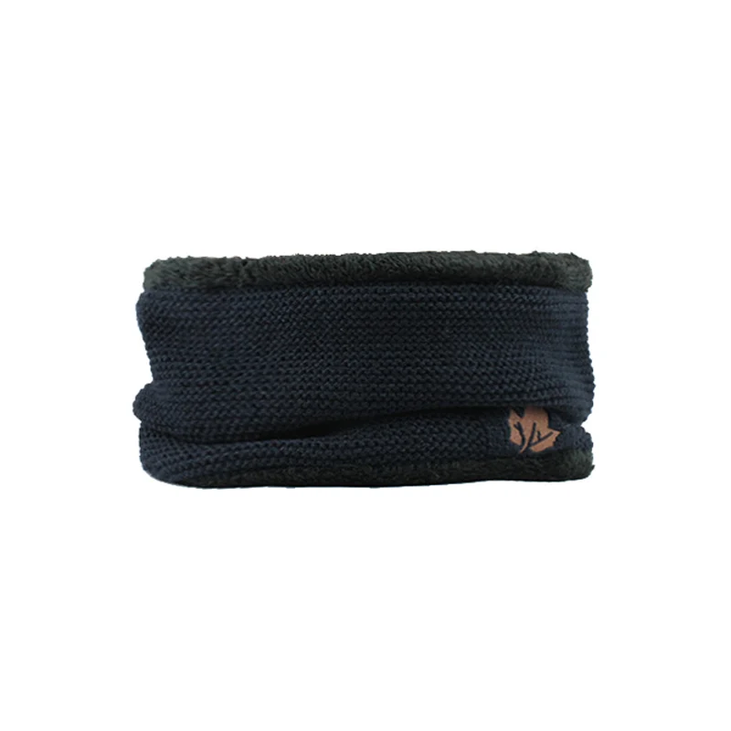 [FLB] Skullies Beanies Winter Knitted Hat Beanie Scarf Men Winter Hats For Men Women Caps Gorras Bonnet Mask Brand Hats F18034 - Цвет: Navy Neck Snood
