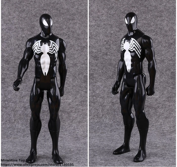 DISNEY Marvel Avengers Black Spider Man venom 30cm Action Figure Anime Mini Decoration PVC Collection Figurine Toy model gift | Игрушки и