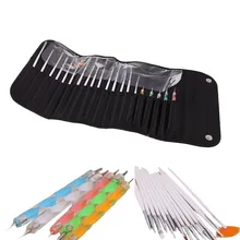 Горячая DIY Краска для ногтей резная краска для рисования карандаш для маникюра кисть для УФ гелевое Украшение Инструменты
