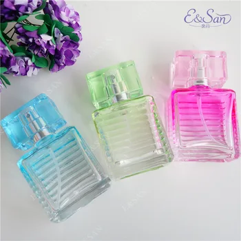 

Wholesale PT173-15ML spray color square glass perfume spray bottle 100pcs/lot