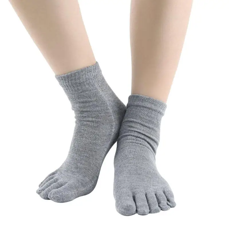 1 пара, женские и мужские носки с пятью пальцами, хлопковые нескользящие дышащие носки с пятью раздельными пальцами носки, средство по уходу за ногами