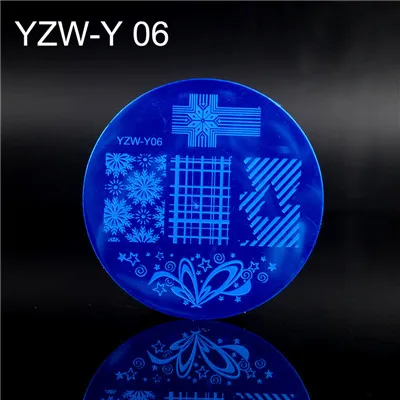 YZW-Y серии ногтей штамп штамповки пластины 20 стилей, из нержавеющей стали шаблоны для ногтей изображения пластины инструмент Аксессуары - Цвет: Y06