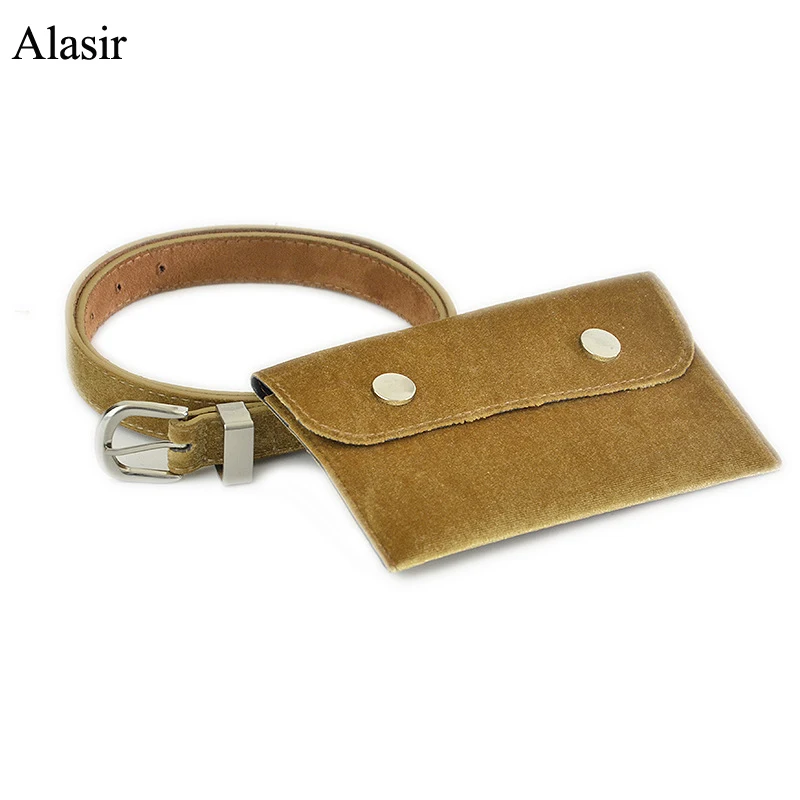 

Alasir Velvet Beltbag Women Fanny Pack High Quality Fashion Wallet Ladies Belt Mobile Phone Key Bag European And American Style