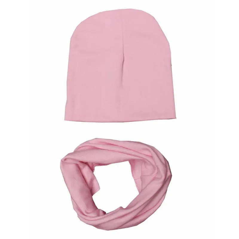 Детские шапки и шарфы, комплект из хлопка, детская шляпа, шарф с воротником, весенние детские шапки для мальчиков, вязаные шапки для девочек, детские шапки для малышей, комплекты