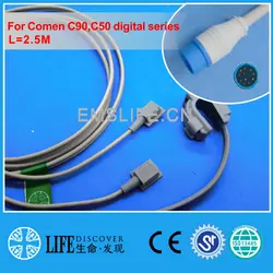 Длинный кабель Многофункциональный Y Стиль spo2 датчик кислорода для Comen C90, C50 цифровой серии