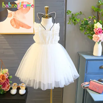 

Summer Lace Sleeveless Baby Girls Princess Dress For Children Clothing Party And Wedding Toddler Dresses For Kids Clothes BC1064