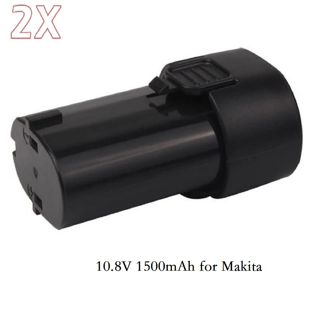 

2PCS 7.2V 1500mAh Li-ion Rechargeable Power Tool Replacement Battery for Makita BL7010 194355-4 194356-2 BL7013