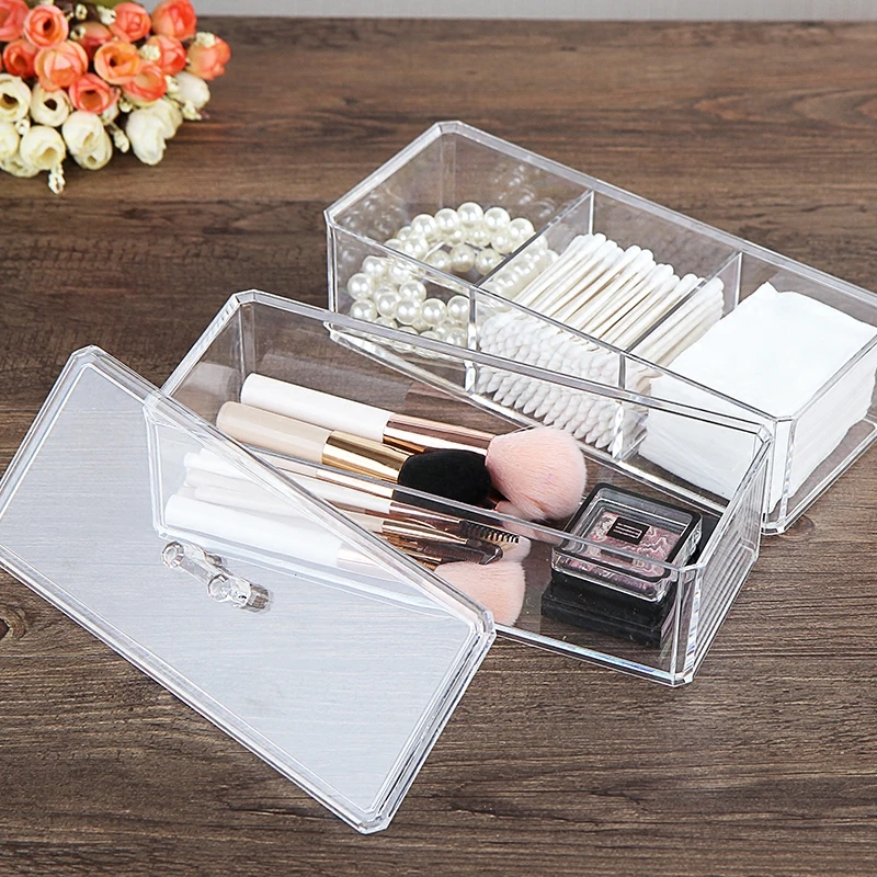 Promo Offer Portable Transparent Makeup Organizer Storage Box Acrylic