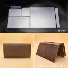 Дизайнерская кожаная сумка для мобильного телефона, кошелек, сумочка, шаблон из ПВХ для шитья