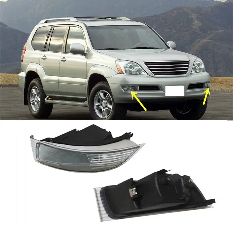 

Auto Refit For Lexus GX470 2003-2009 2PCS Front Fog Lamp Cover Replacement