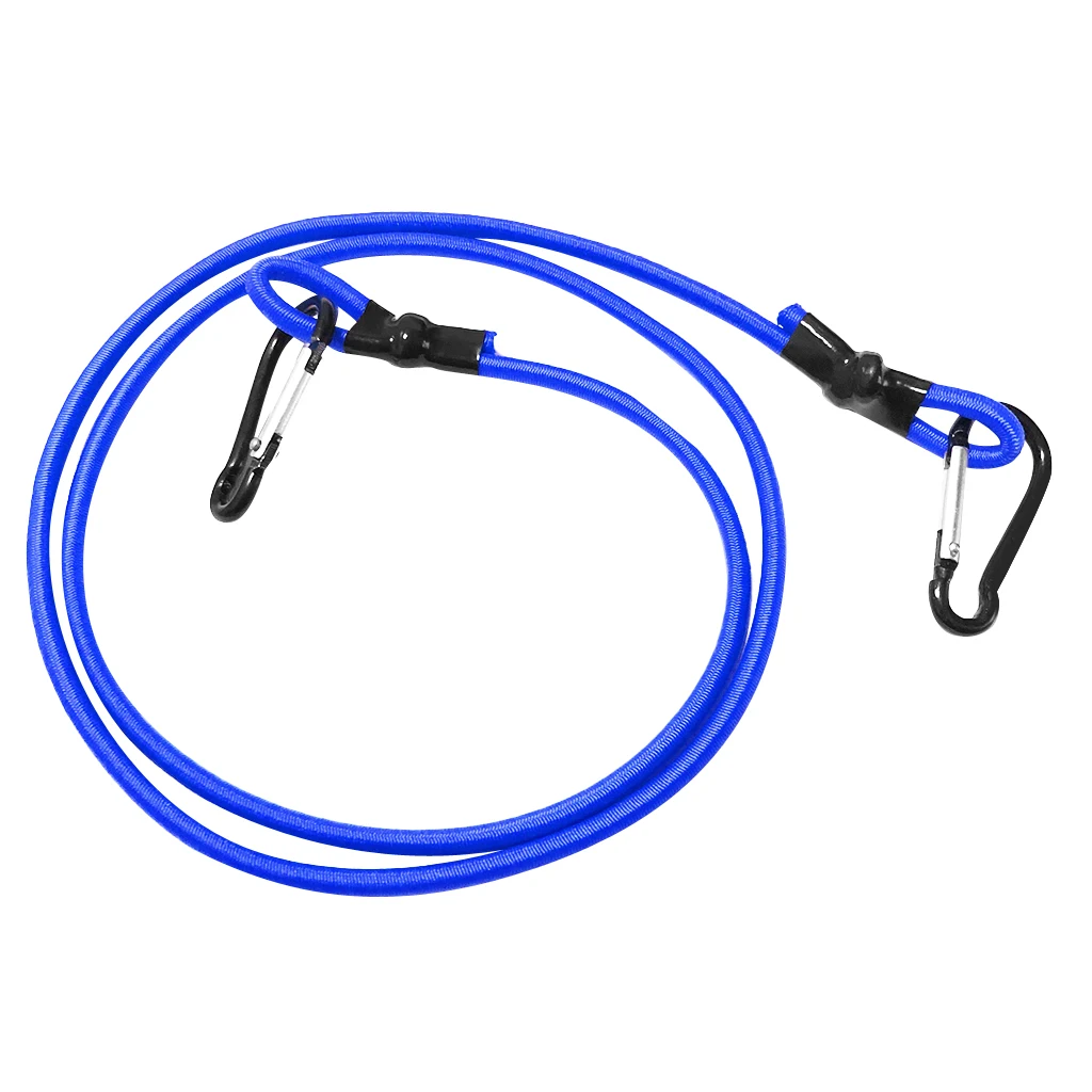 0.16 inch Elastic Kayak Canoe Tow Leash Tow Line Securing Lanyard with 2 Aluminum Carabiner Snap Hooks Kayak Tow Line